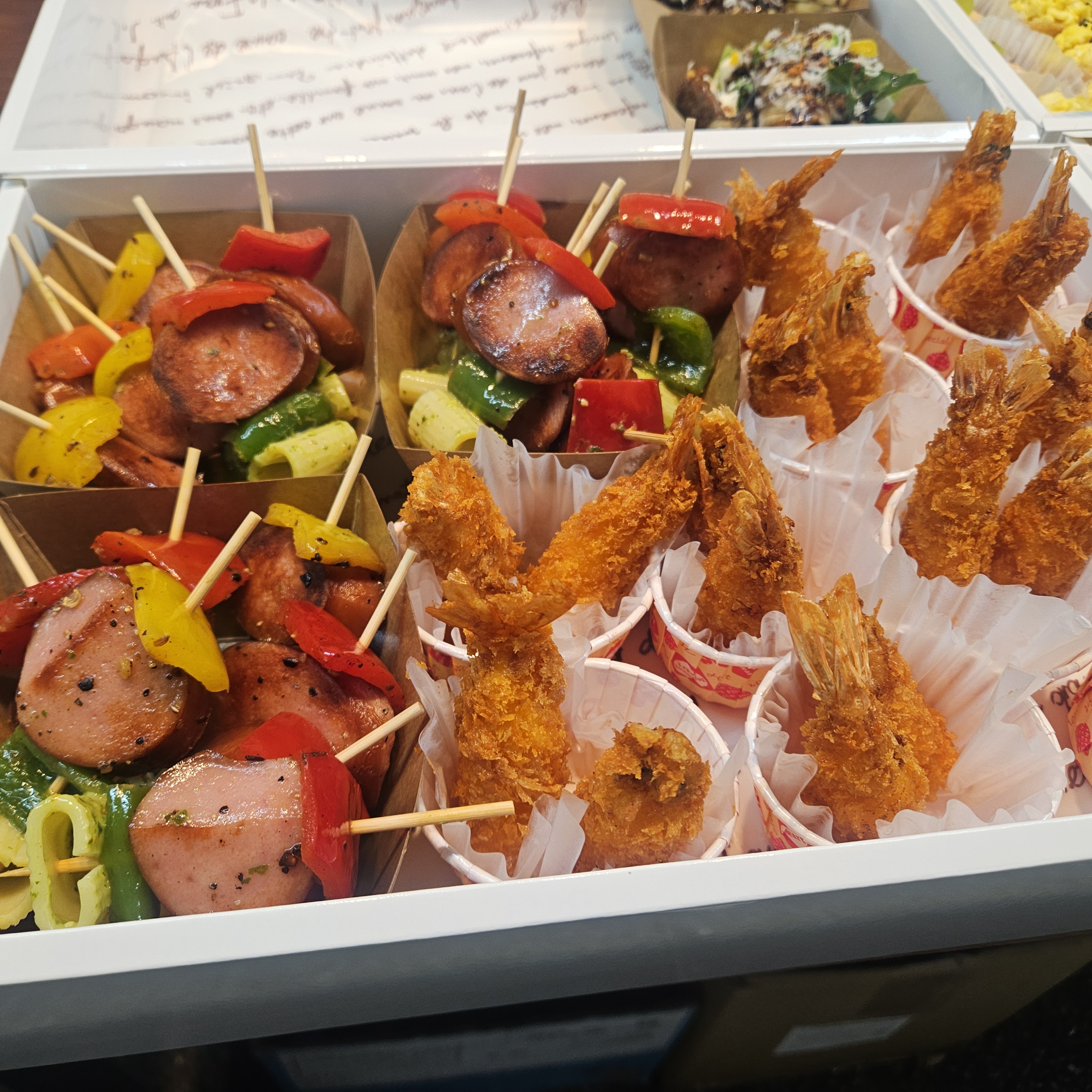 꼬치 & 새우튀김